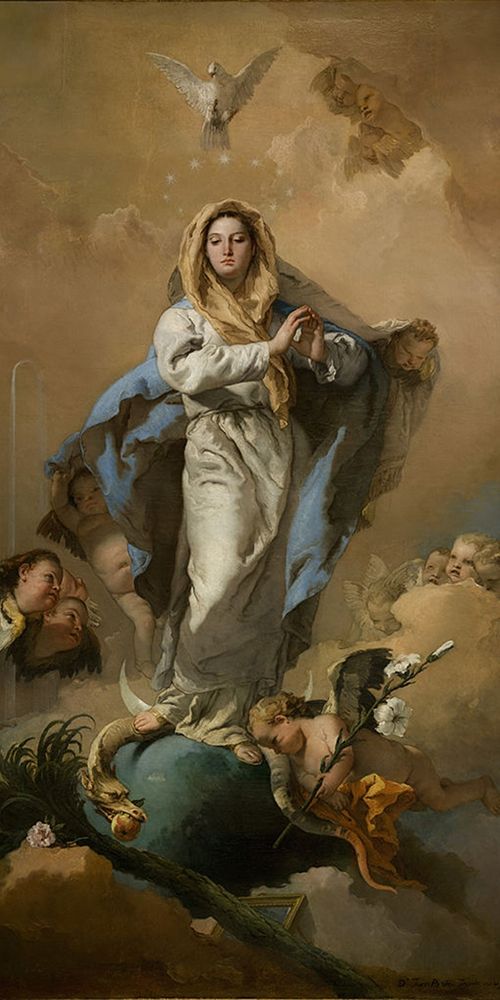 Wall Art Painting id:370406, Name: The Immaculate Conception, Artist: Tiepolo, Giovanni Battista