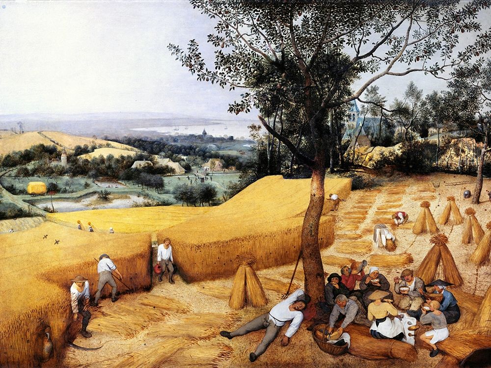 Wall Art Painting id:370560, Name: The Harvesters, Artist: Bruegel the Elder, Pieter