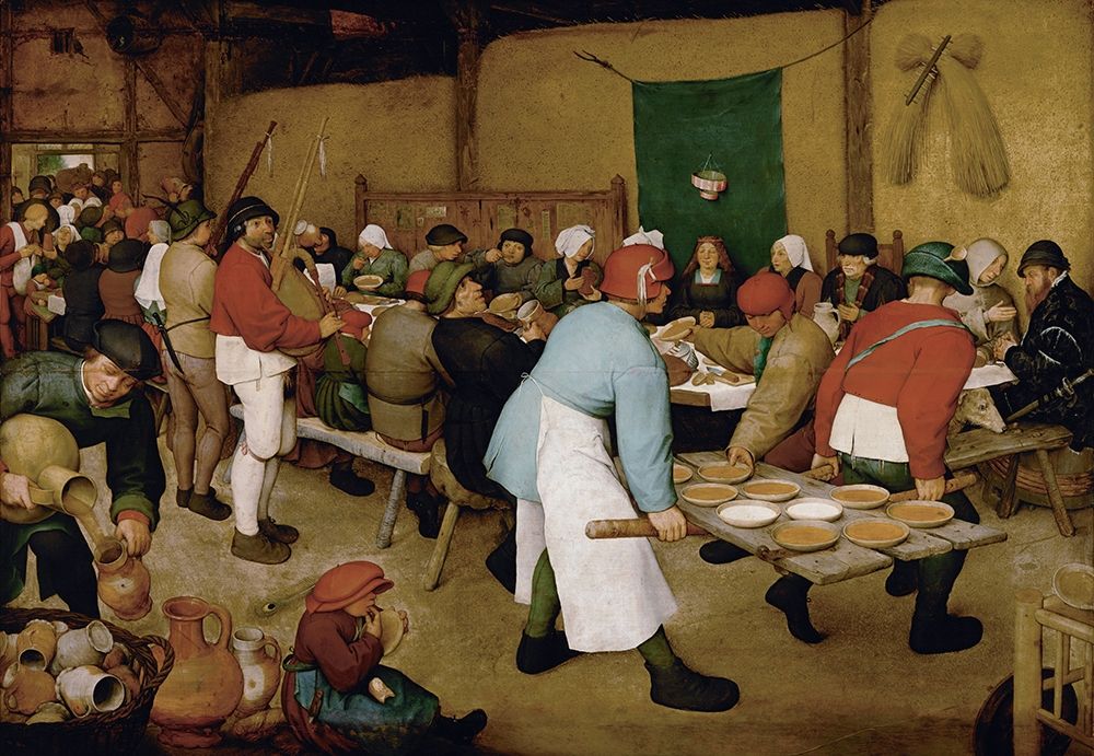 Wall Art Painting id:376732, Name: The Peasant Wedding, Artist: Bruegel the Elder, Pieter