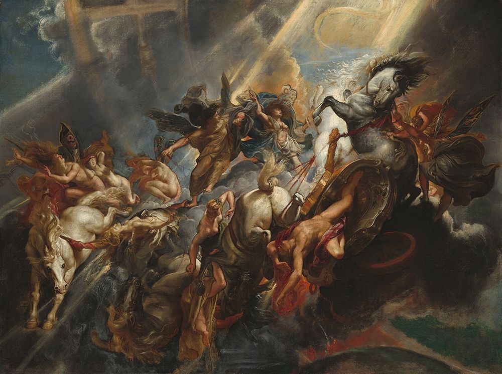 Wall Art Painting id:376813, Name: The Fall of Phaeton, Artist: Rubens, Peter Paul