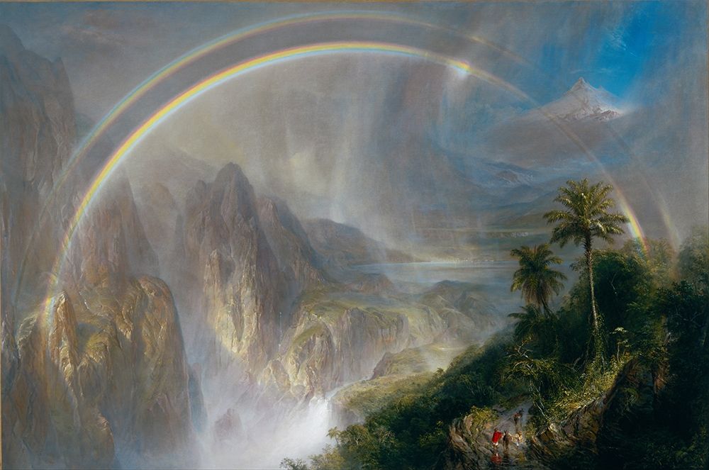 Wall Art Painting id:376844, Name: Rainy Season in the Tropics, Artist: Church, Frederic Edwin
