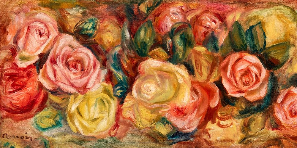 Wall Art Painting id:364915, Name: Roses 1912, Artist: Renoir, Pierre-Auguste