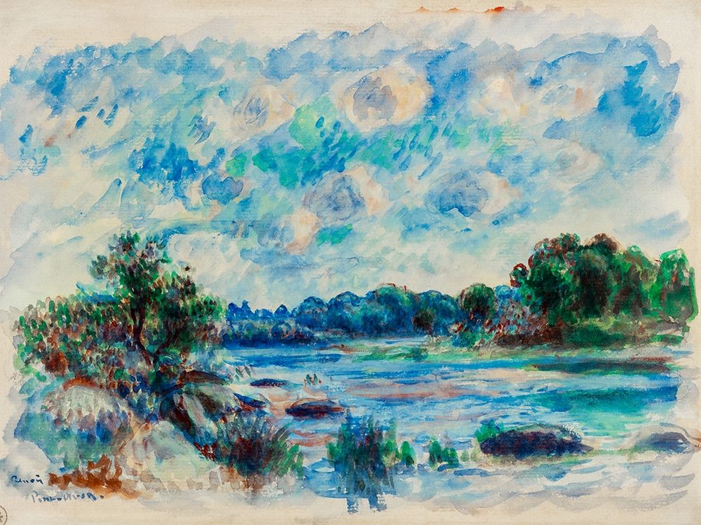 Wall Art Painting id:364926, Name: Landscape at Pont Aven 1892, Artist: Renoir, Pierre-Auguste