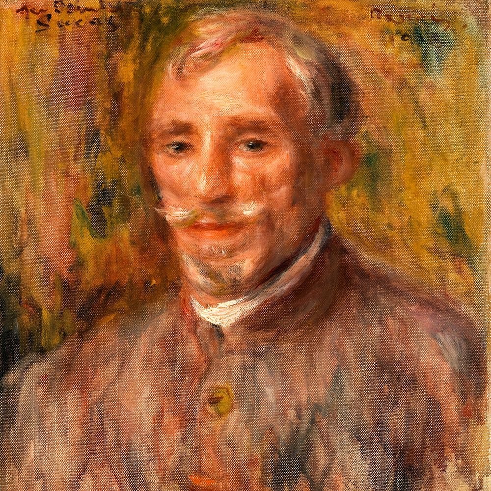 Wall Art Painting id:364949, Name: Portrait of Felix Hippolyte Lucas 1918, Artist: Renoir, Pierre-Auguste