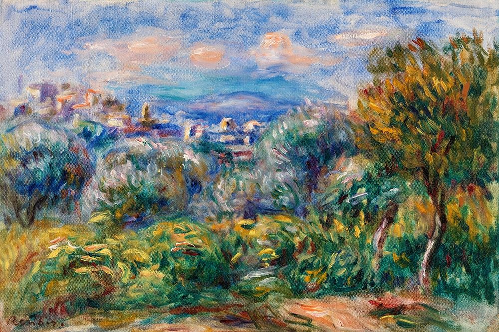 Wall Art Painting id:365012, Name: Landscape 1917, Artist: Renoir, Pierre-Auguste