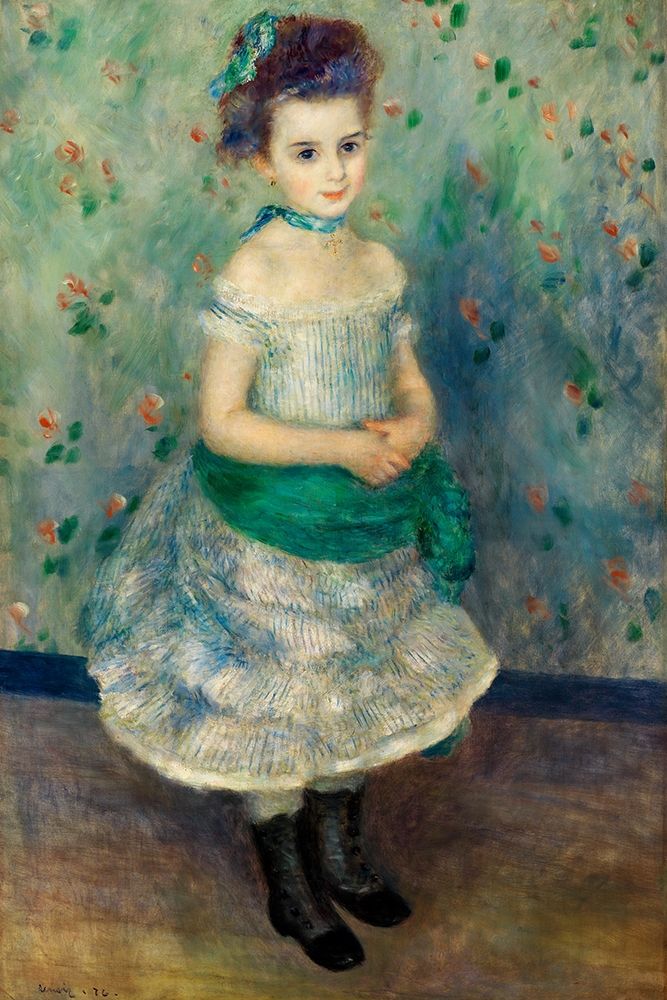 Wall Art Painting id:365017, Name: Portrait of Jeanne Durand-Ruel 1876, Artist: Renoir, Pierre-Auguste