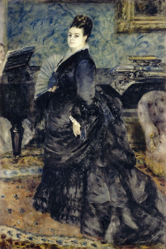 Wall Art Painting id:365161, Name: Portrait of a Woman, Mme Georges Hartmann, Artist: Renoir, Pierre-Auguste