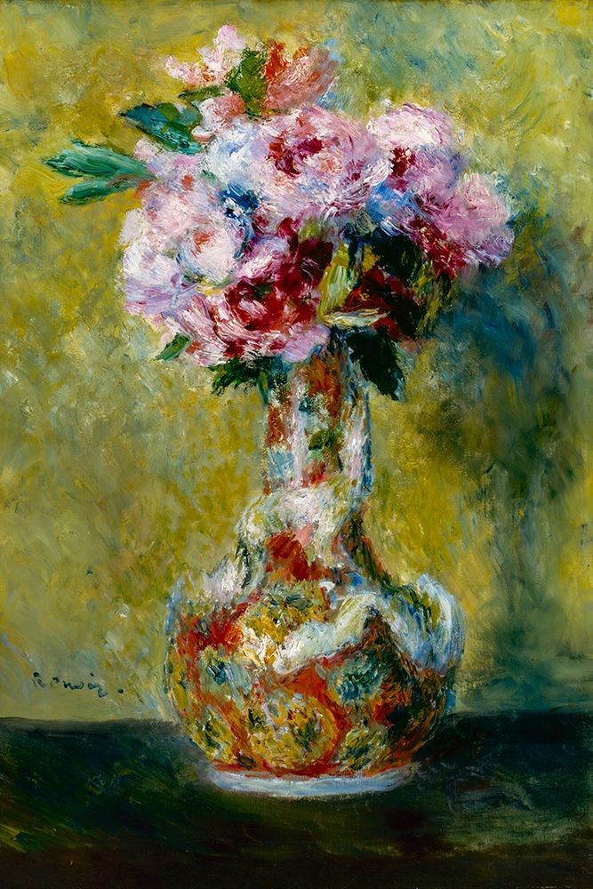Wall Art Painting id:365165, Name: Bouquet in a Vase, Artist: Renoir, Pierre-Auguste