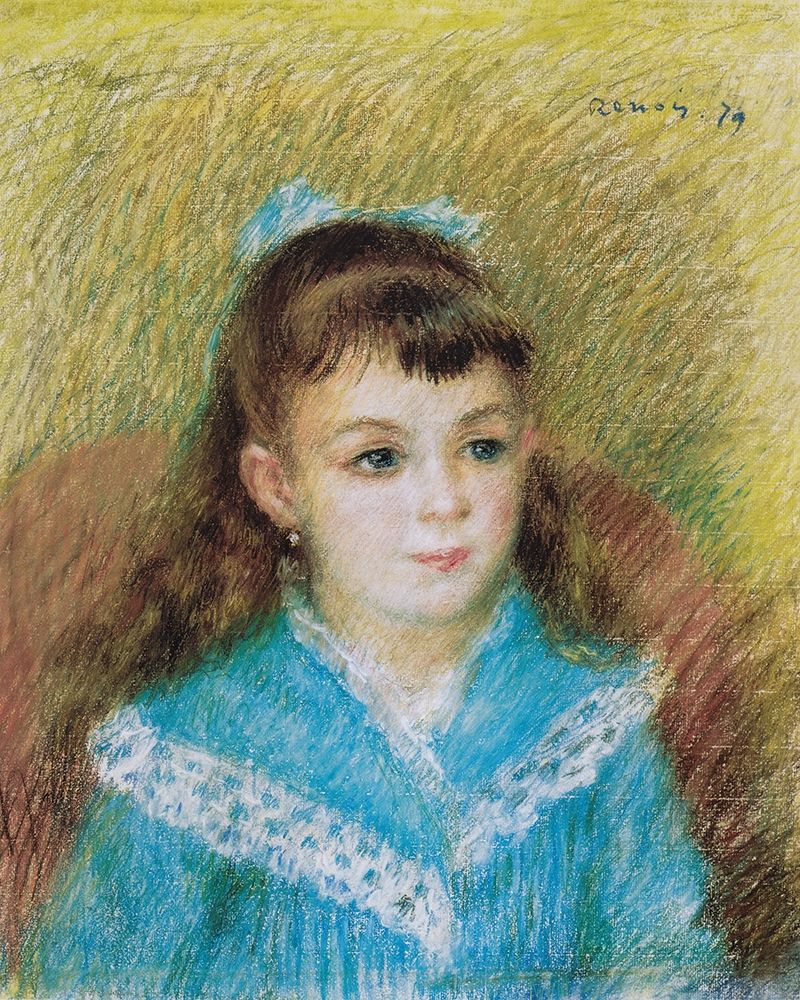 Wall Art Painting id:365174, Name: Portrait of a Young Girl, Elisabeth Maitre 1879, Artist: Renoir, Pierre-Auguste