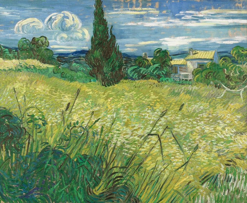 Wall Art Painting id:377364, Name: Green Field, Artist: van Gogh, Vincent