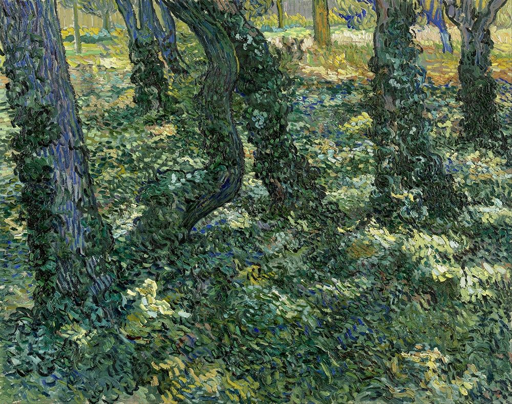 Wall Art Painting id:377388, Name: Undergrowth, Artist: van Gogh, Vincent