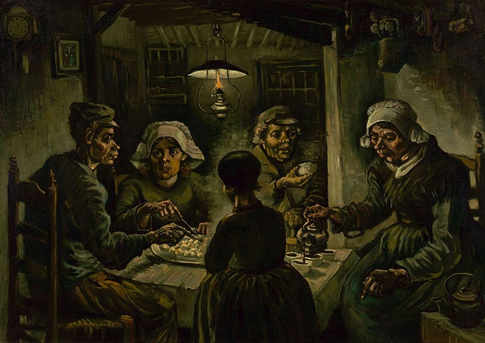 Wall Art Painting id:377411, Name: The potato eaters, Artist: van Gogh, Vincent