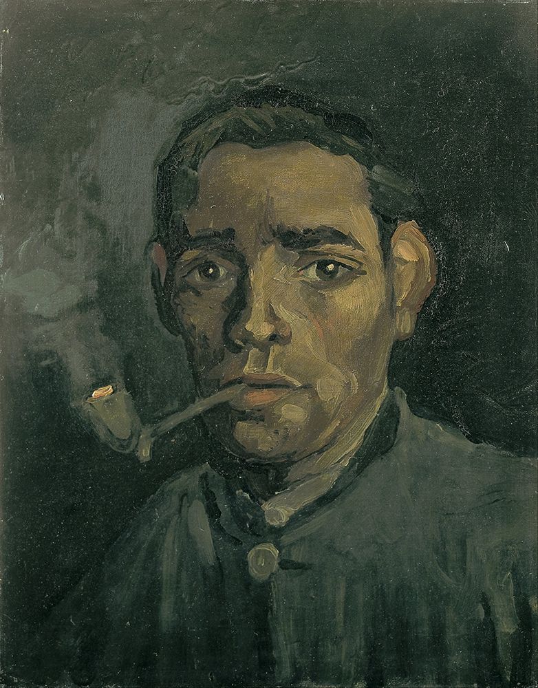 Wall Art Painting id:377418, Name: Head of a man, Artist: van Gogh, Vincent