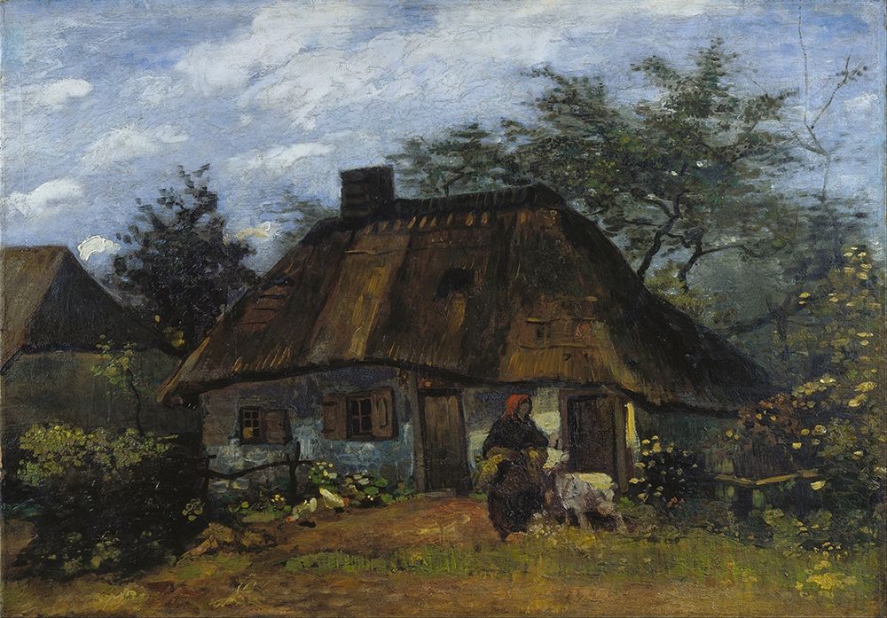 Wall Art Painting id:377427, Name: Farmhouse in Nuenen, Artist: van Gogh, Vincent