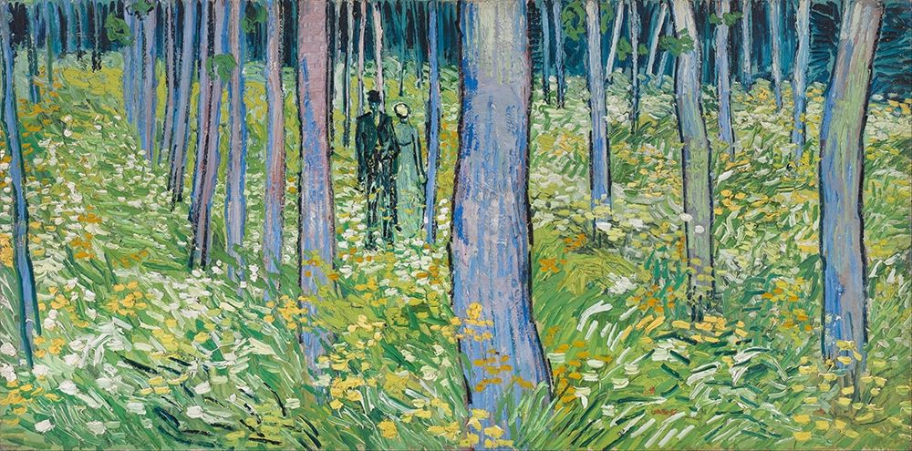Wall Art Painting id:377449, Name: Undergrowth with two Figures, Artist: van Gogh, Vincent