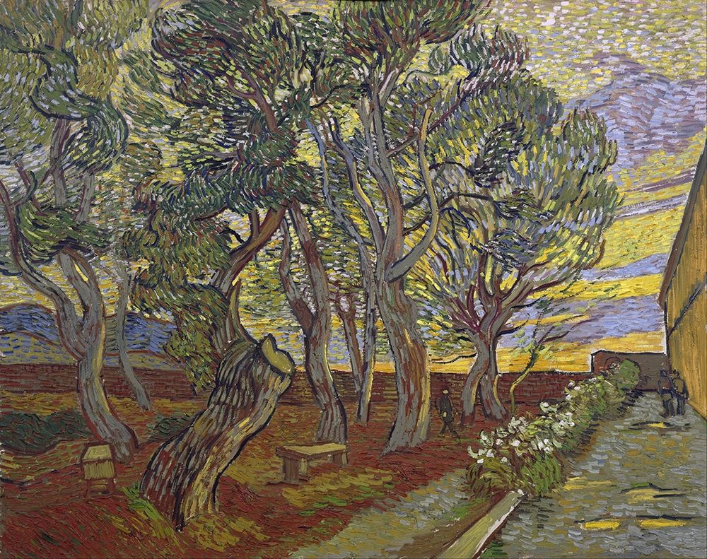 Wall Art Painting id:377468, Name: The garden of Saint Pauls Hospital, Artist: van Gogh, Vincent