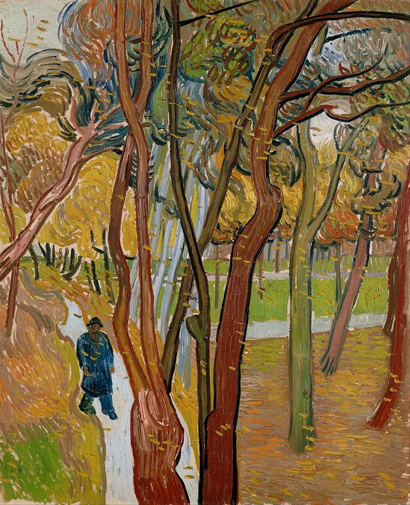 Wall Art Painting id:377486, Name: The garden of Saint Pauls Hospital, Artist: van Gogh, Vincent