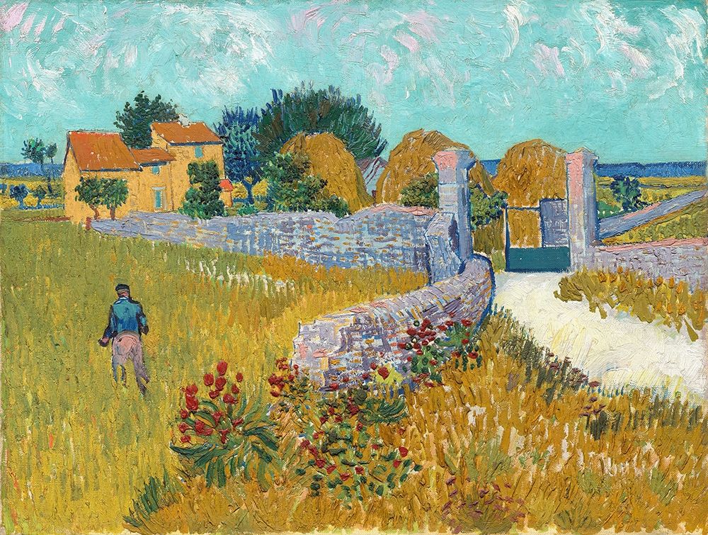 Wall Art Painting id:377501, Name: Farmhouse in Provence, Artist: van Gogh, Vincent