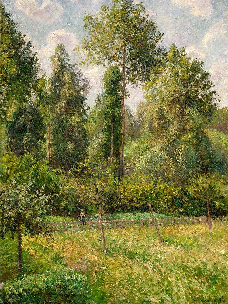 Wall Art Painting id:378063, Name: Poplars, Eragny, Artist: Pissarro, Camille