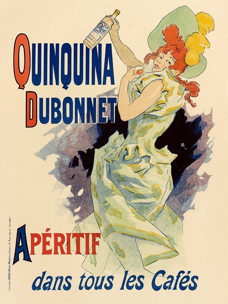 Wall Art Painting id:384621, Name: Quinquina Dubonnet, Artist: Cheret, Jules