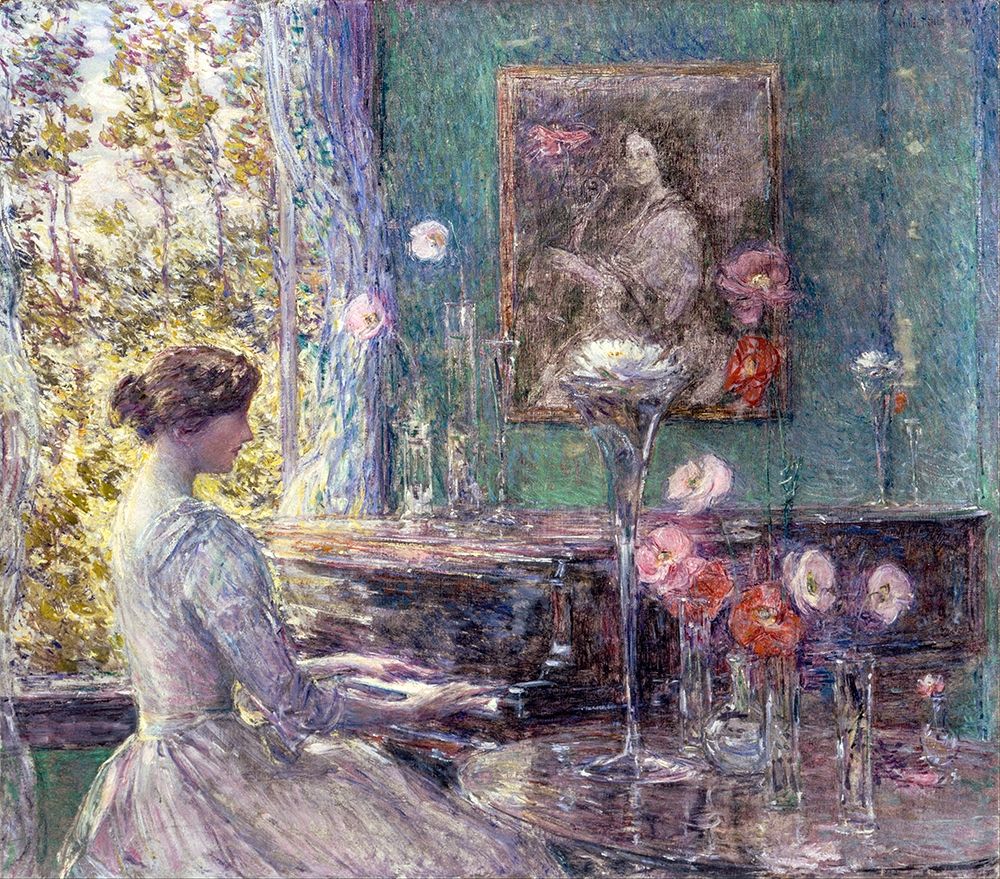 Wall Art Painting id:410641, Name: Improvisation, Artist: Hassam, Childe