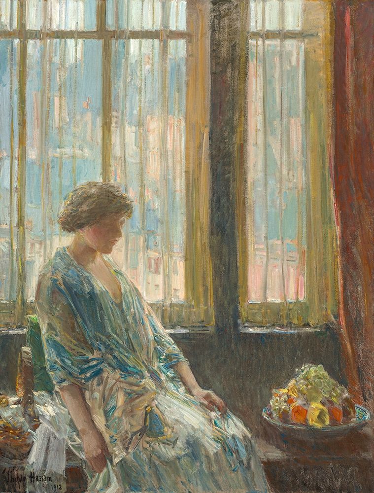 Wall Art Painting id:410665, Name: The New York Window, Artist: Hassam, Childe