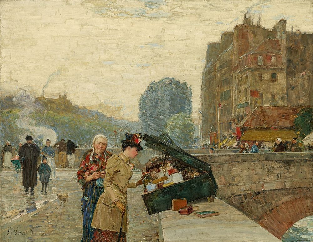 Wall Art Painting id:410683, Name: Quai St Michel, Artist: Hassam, Childe