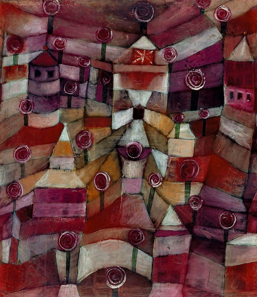 Wall Art Painting id:417702, Name: Rose Garden, Artist: Klee, Paul