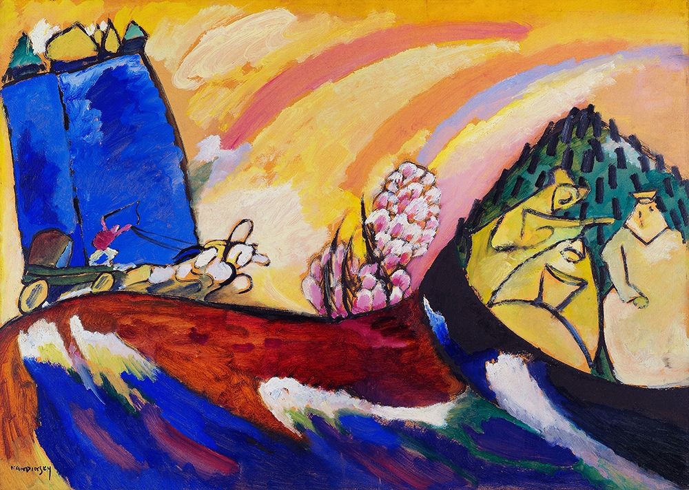 Wall Art Painting id:429357, Name: Painting with Troika 1911, Artist: Kandinsky, Wassily