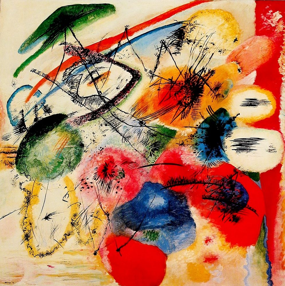 Wall Art Painting id:429373, Name: Black Lines 1913, Artist: Kandinsky, Wassily