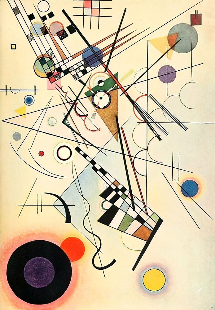 Wall Art Painting id:429387, Name: Composition no.8, Artist: Kandinsky, Wassily