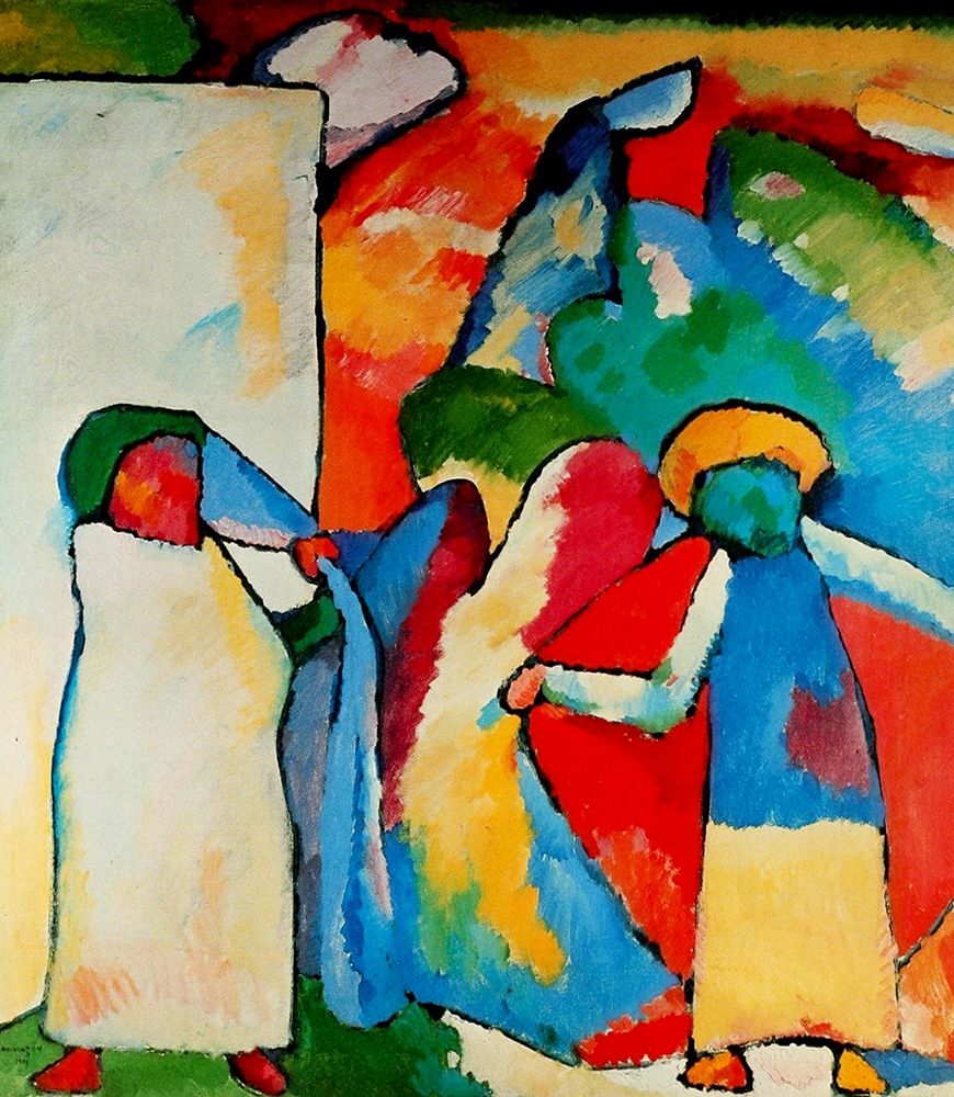 Wall Art Painting id:429413, Name: Improvisation no.6 African 1909, Artist: Kandinsky, Wassily