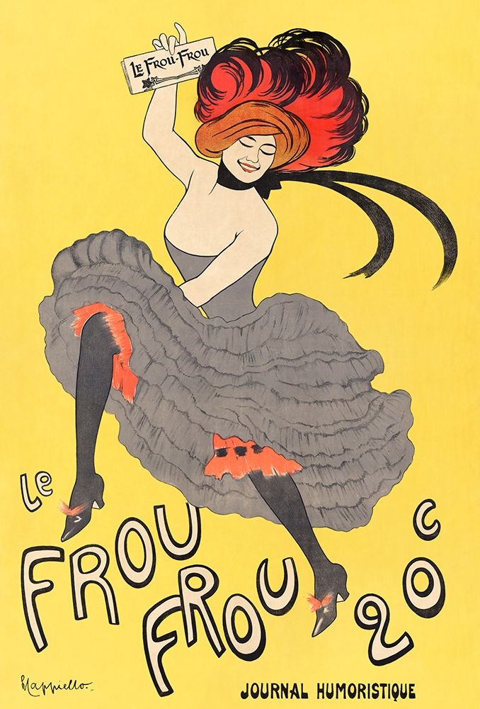 Wall Art Painting id:429865, Name: Le Frou Frou-journal humoristique, Artist: Cappiello, Leonetto