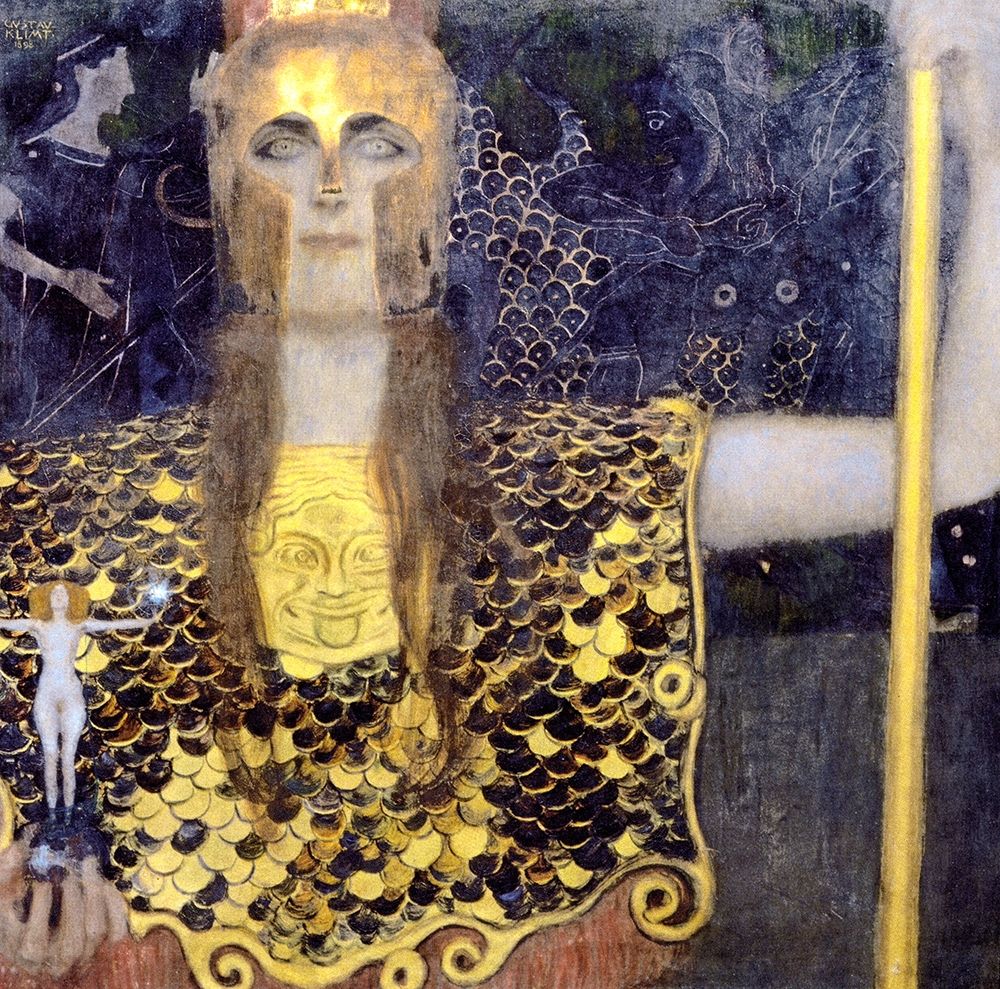 Wall Art Painting id:432092, Name: Pallas Athena, Artist: Klimt, Gustav