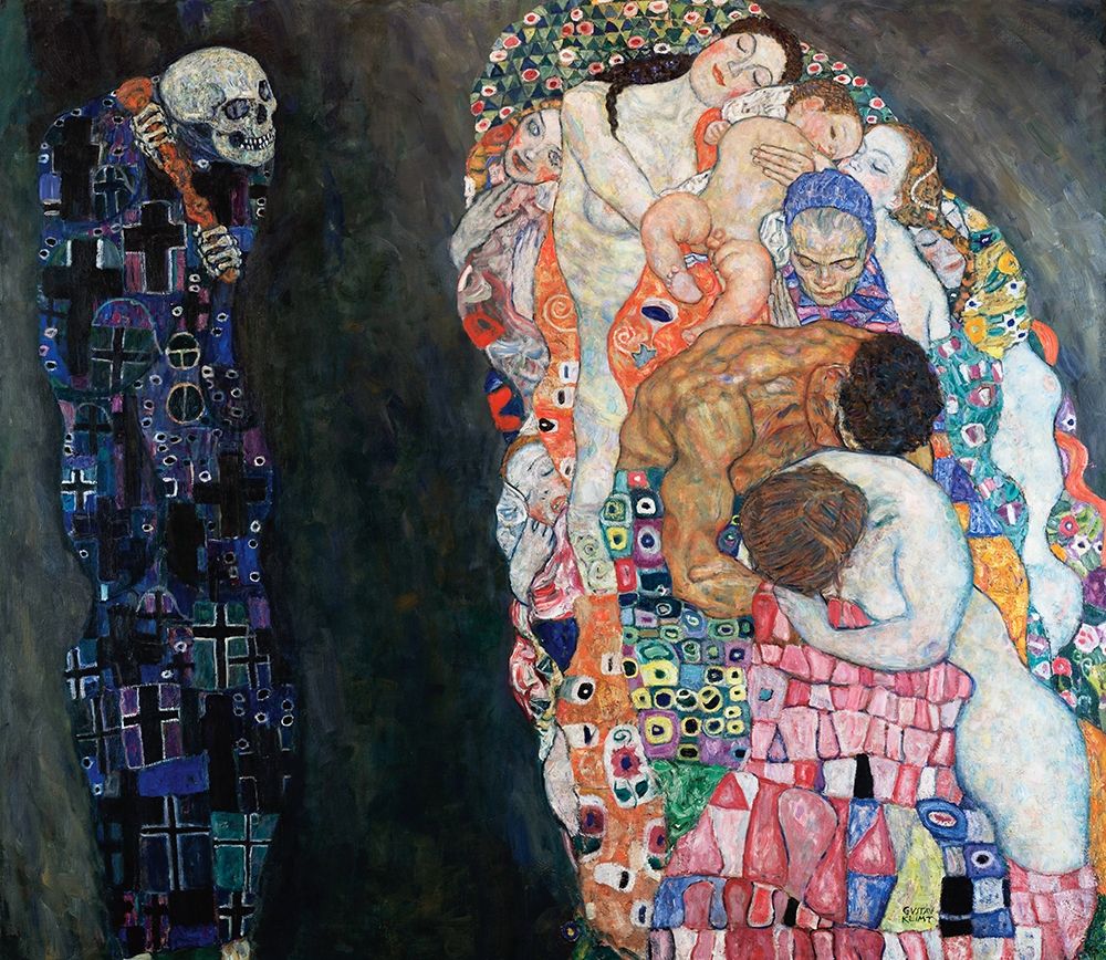 Wall Art Painting id:432096, Name: Death and Life, Artist: Klimt, Gustav