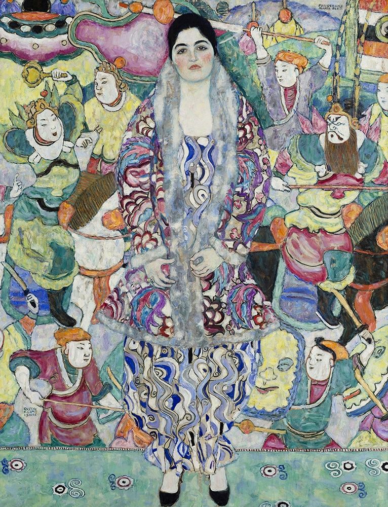 Wall Art Painting id:432099, Name: Portrait of Friederike Maria Beer, Artist: Klimt, Gustav