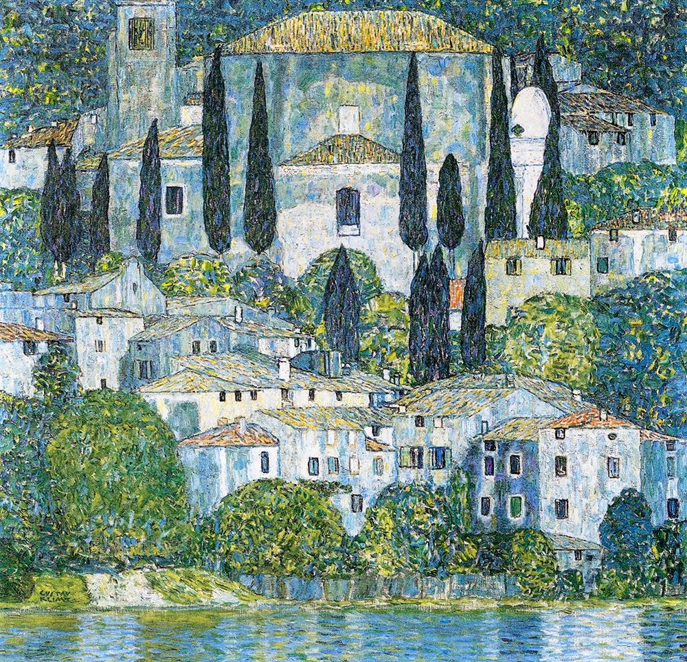 Wall Art Painting id:432102, Name: Kirche in Cassone, Artist: Klimt, Gustav