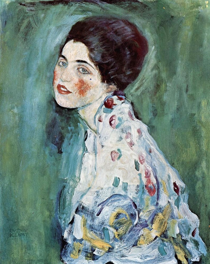 Wall Art Painting id:432119, Name: Portrait of a Lady, Artist: Klimt, Gustav