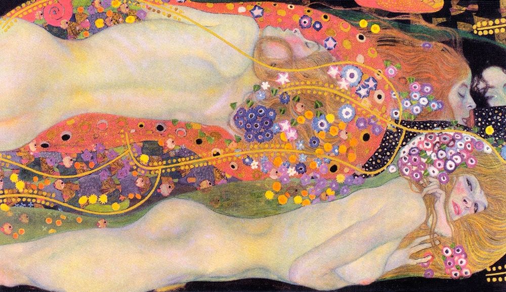 Wall Art Painting id:432130, Name: Water Serpents II, Artist: Klimt, Gustav