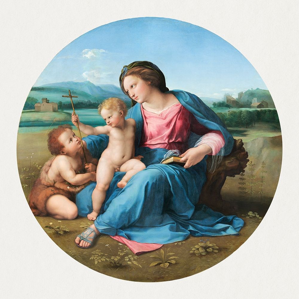 Wall Art Painting id:434016, Name: The Alba Madonna, Artist: Raphael