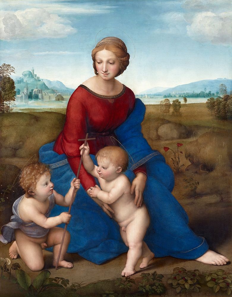 Wall Art Painting id:434026, Name: Madonna of the Goldfinch, Artist: Raphael