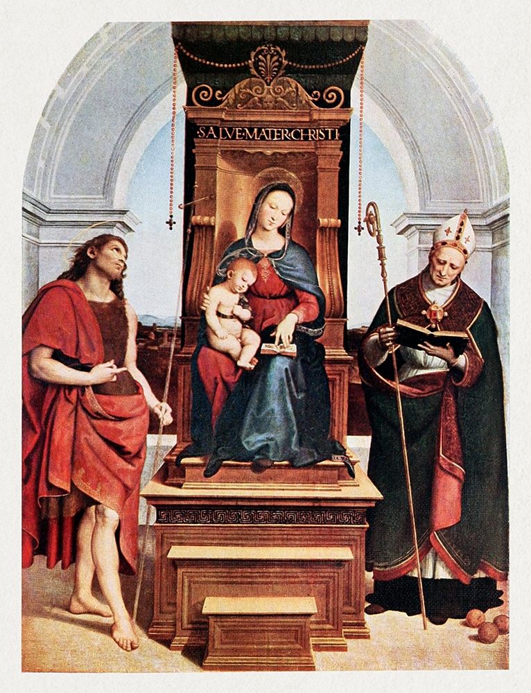 Wall Art Painting id:434029, Name: Ansidei Madonna, Artist: Raphael