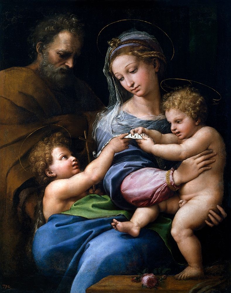 Wall Art Painting id:434039, Name: Madonna of the Rose, Artist: Raphael