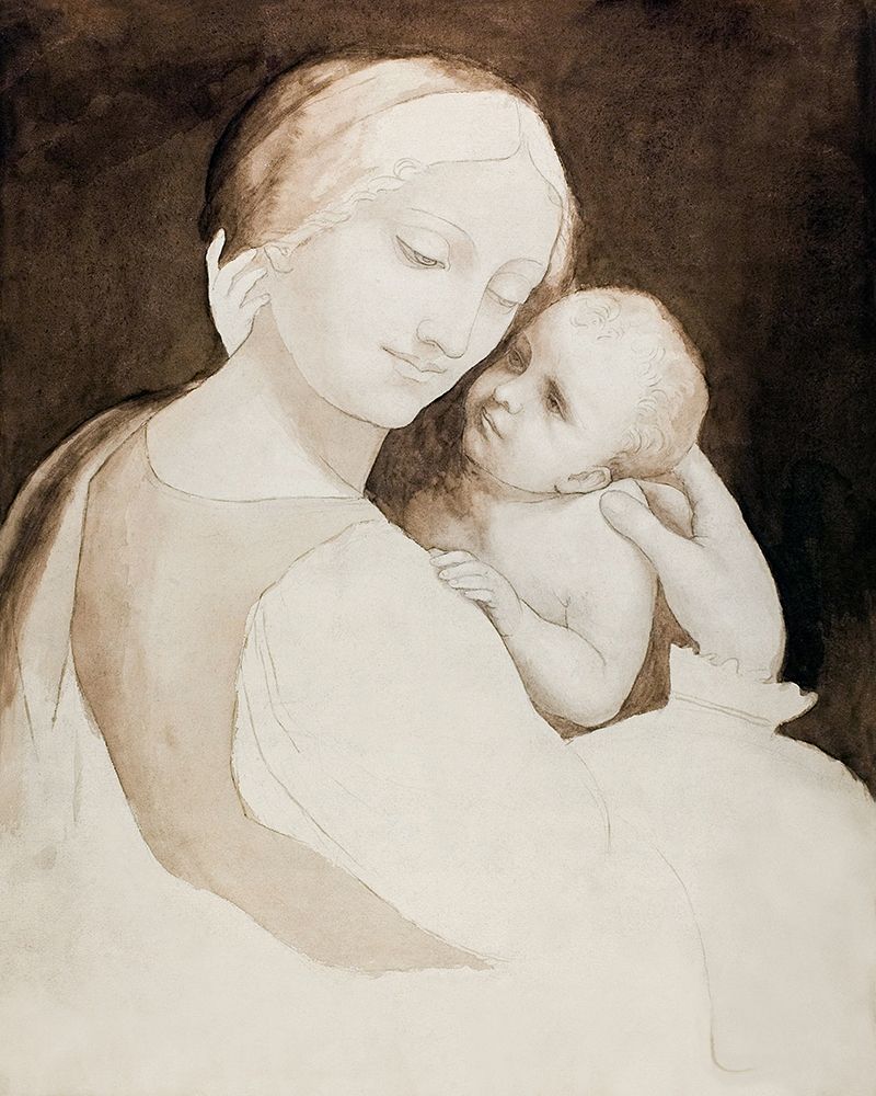 Wall Art Painting id:434138, Name: Madonna and Child-and Fragment of Woman’s Torso, Artist: da Vinci, Leonardo