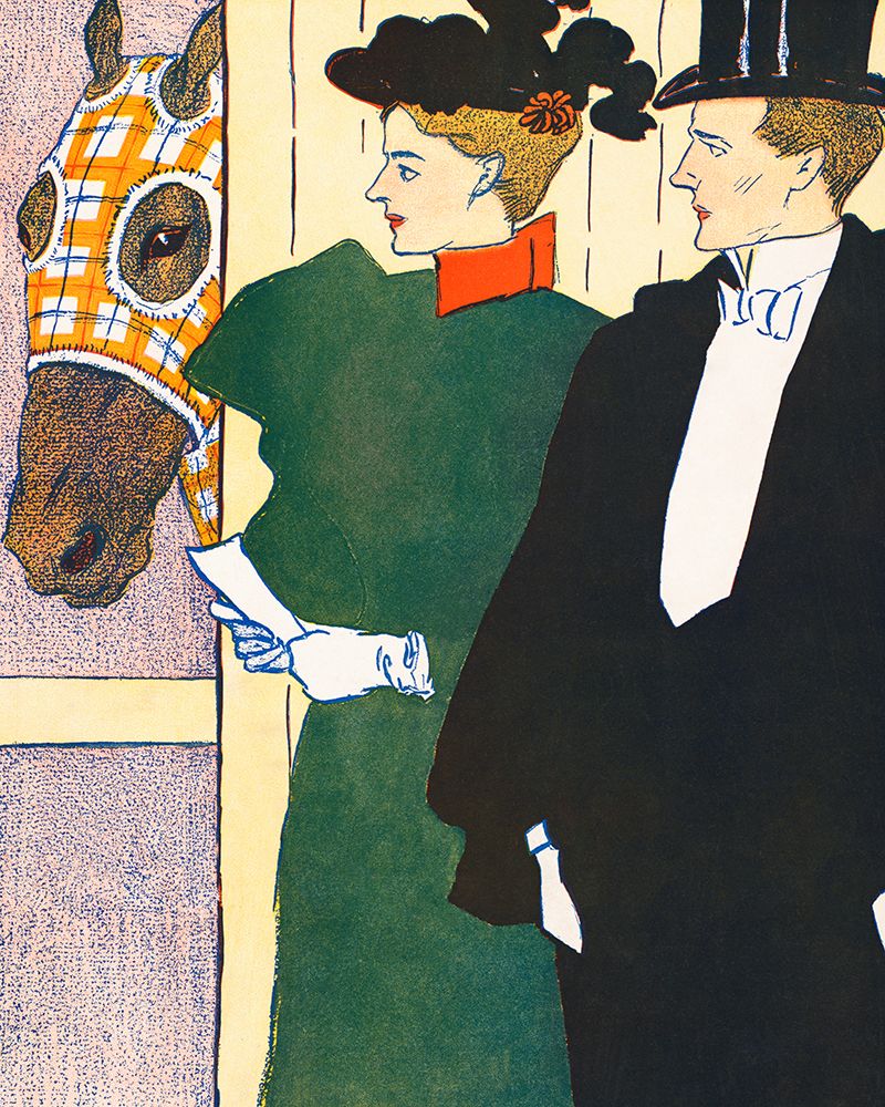 Wall Art Painting id:435592, Name: Woman holding a horse racing ticket, Artist: Penfield, Edward