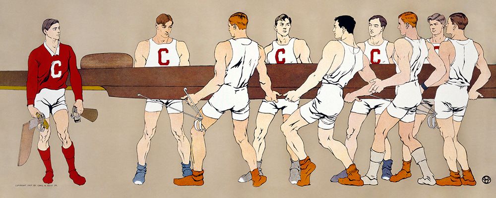 Wall Art Painting id:435593, Name: College Rowing Club, Artist: Penfield, Edward