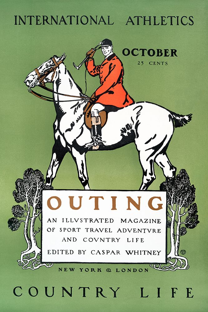 Wall Art Painting id:435639, Name: Outing Magazine Cover, Artist: Penfield, Edward