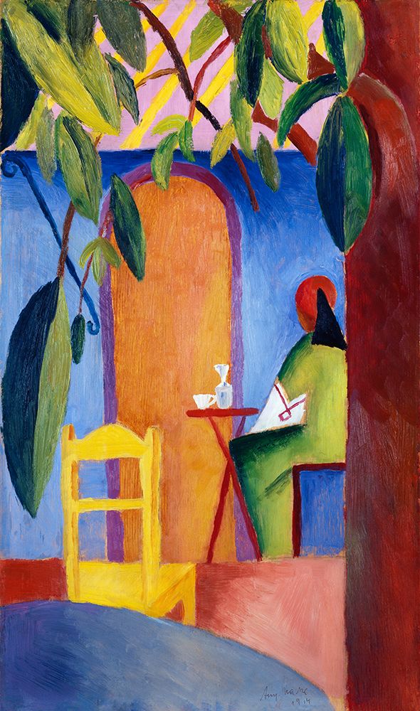 Wall Art Painting id:439601, Name: Turkisches Cafe, Artist: Macke, August