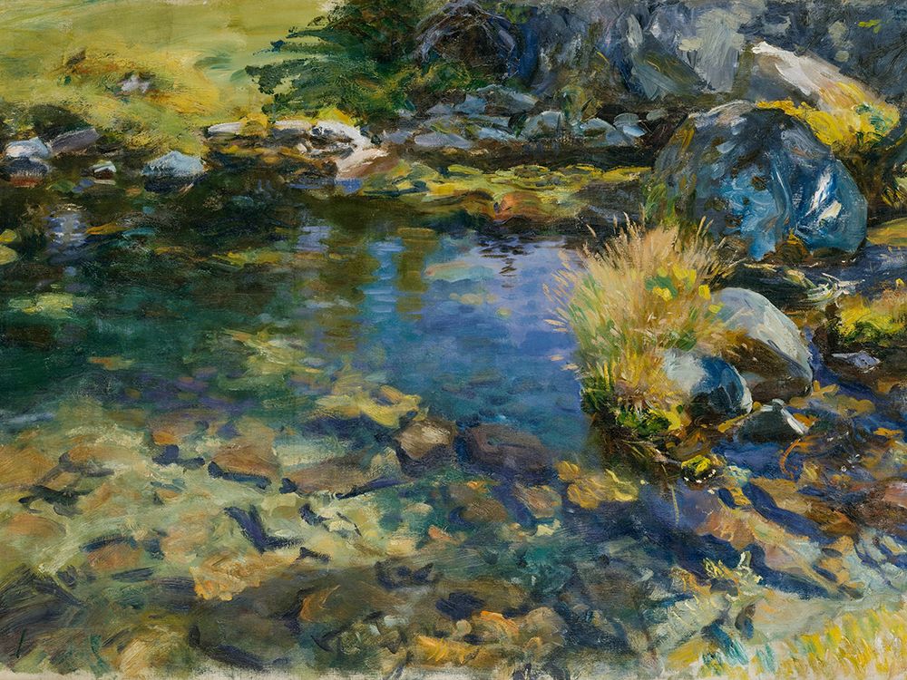 Wall Art Painting id:439899, Name: Alpine Pool, Artist: Sargent, John Singer