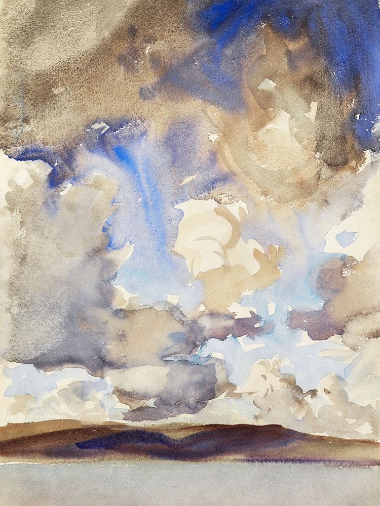 Wall Art Painting id:439929, Name: Clouds, Artist: Sargent, John Singer